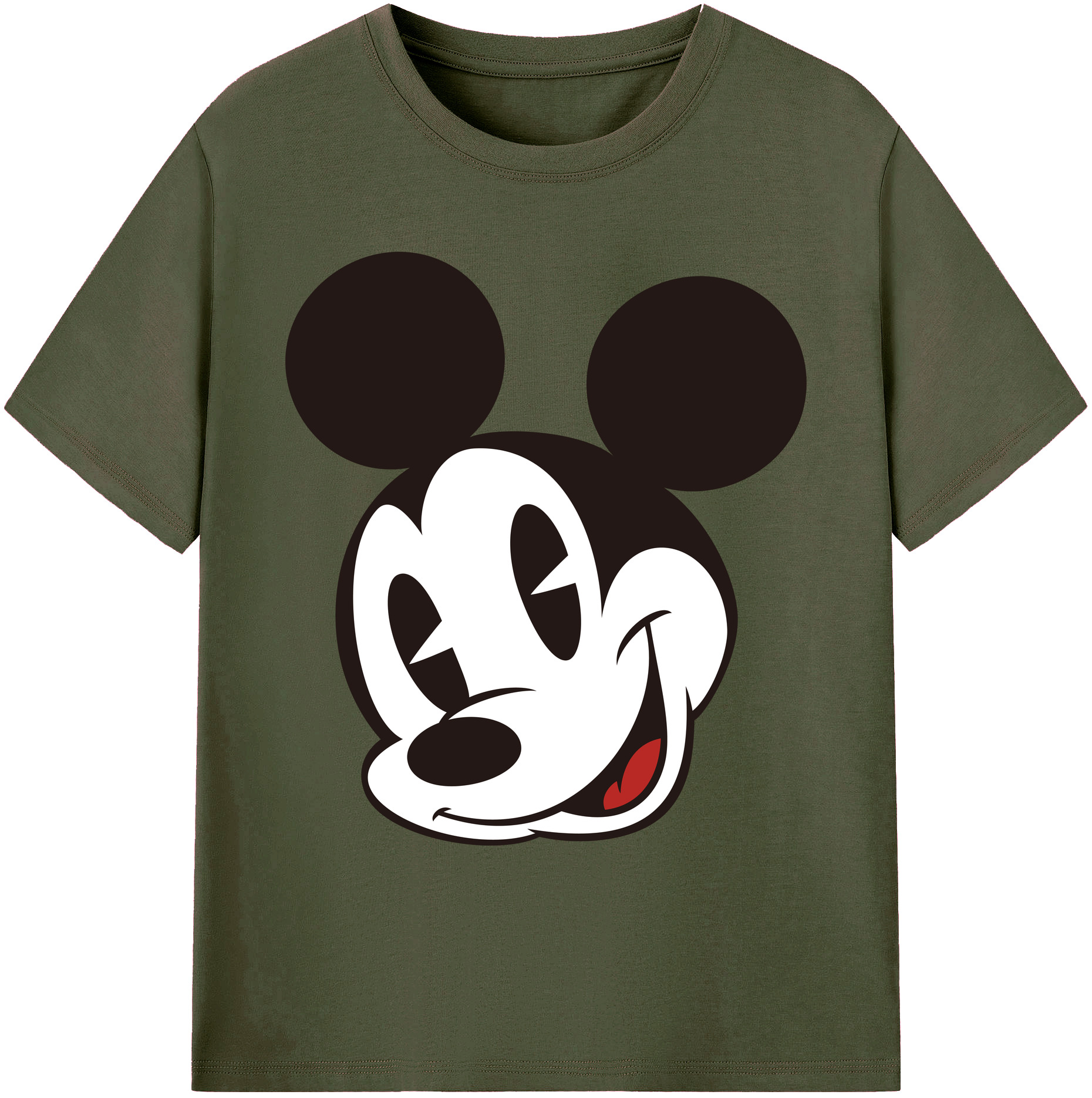 ミッキーマウス Mickey Mouse 綿100％ メンズ半袖Tシャツ｜肌触りやわらか＆通気性